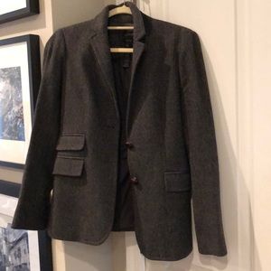 Jcrew - herringbone blazer - grey